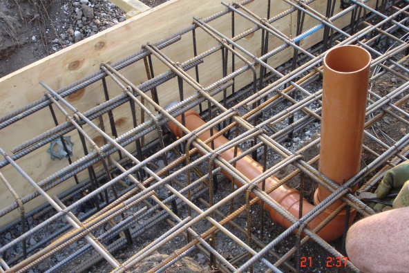 Reinforcing with drainage